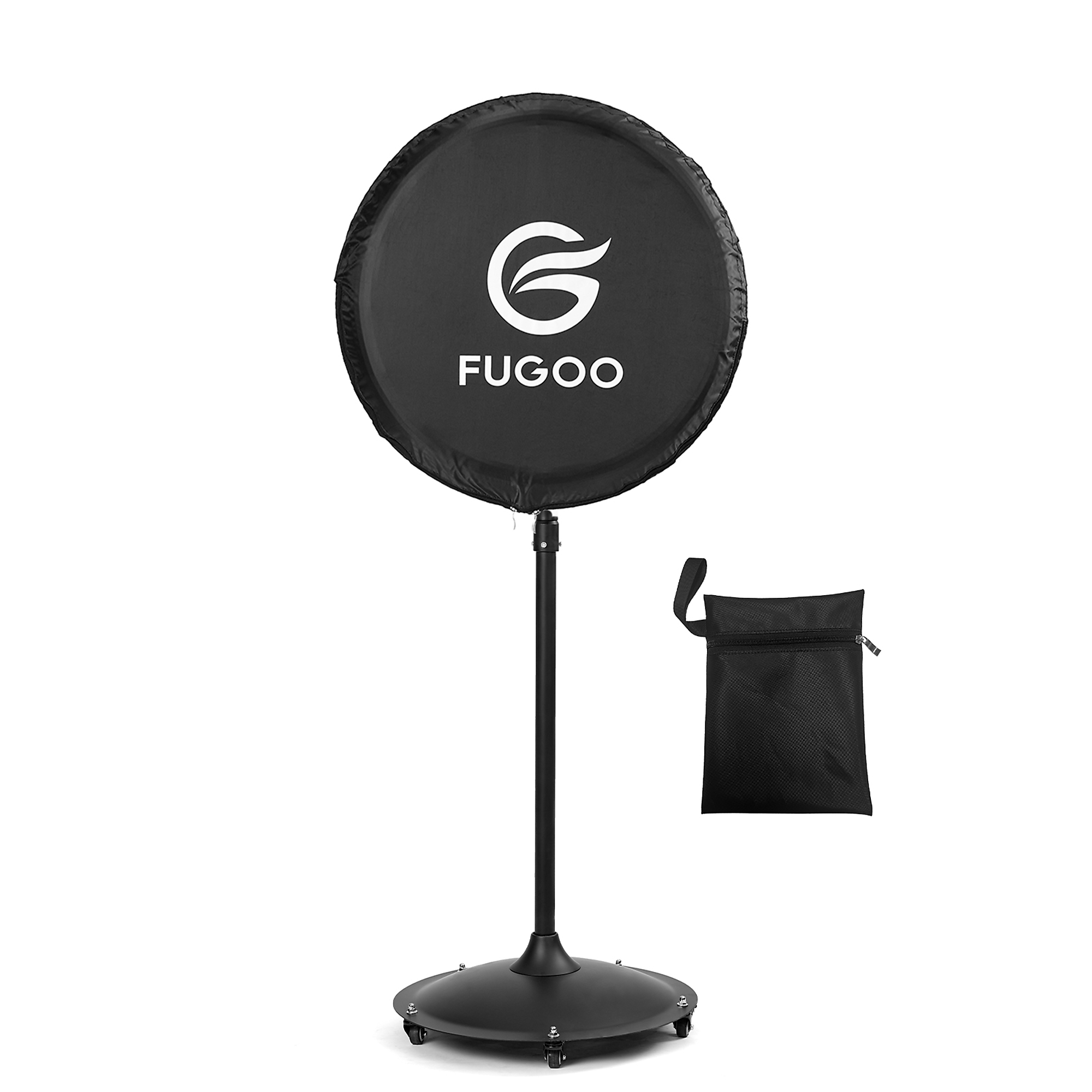 EdenDirect Heavy Duty Waterproof Outdoor Fan Cover for 24 Inch Pedestal and Wall Mount Fans, Black, 420D Material, Dustproof Protection